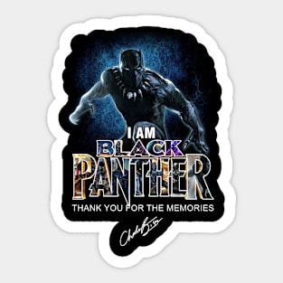 I Am Black Panther - Rip Chadwick Boseman Sticker